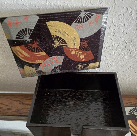 Vintage Lacquerware Japanese Sushi Plate Set - Picture 6 of 15